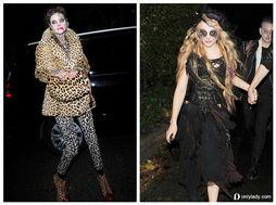 万圣节明星装扮,明星们的惊悚装扮大盘点